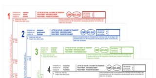 Δελτία αποστολής CMR σε όλα τα χρώματα: Κόκκινο, Μπλε, Πράσινο, Μαύρο